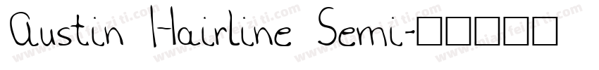 Austin Hairline Semi字体转换